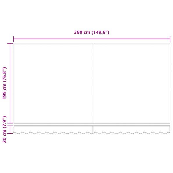 42000445_8.jpg vidaXL Náhradná látka na markízu pre rám 4x2 m v burgundskej farbe – Obrázok 8