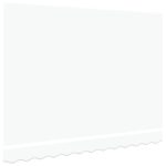 vidaXL Náhradná textília markízy pre rám 3x2.5 m Biela – Obrázok 4