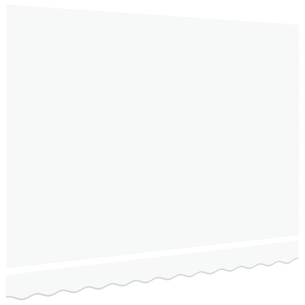 vidaXL Náhradná textília markízy pre rám 3x2.5 m Biela – Obrázok 4