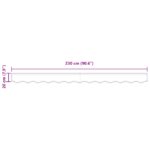 vidaXL Červená markíza pre rám 2.5 m 2.3x0.2 m – Obrázok 7