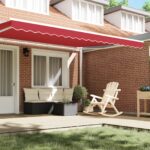 vidaXL Markízová rímsa pre rám 4.5 m Červená 4.3x0.2 m – Obrázok 3