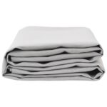 vidaXL Náhradná tkanina na slnečník Svetlosivá 3x3m – Obrázok 3