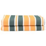 vidaXL Náhradná látka na slnečník Zelená a žltá 10x1,6 m – Obrázok 2