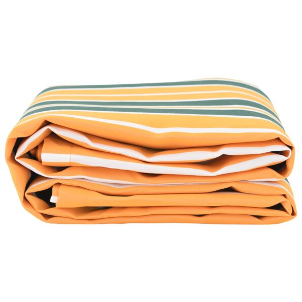 vidaXL Náhradná látka na slnečník Zelená a žltá 10x1,6 m – Obrázok 3