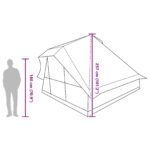 vidaXL Rodinný stan Tipi Modrá pre 10 osôb, vodotesný – Obrázok 13