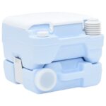 vidaXL Kempingové WC Svetlomodrá a biela 41,5 x 36,5 x 30 cm – Obrázok 3