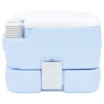 vidaXL Kempingové WC Svetlomodrá a biela 41,5 x 36,5 x 30 cm – Obrázok 4