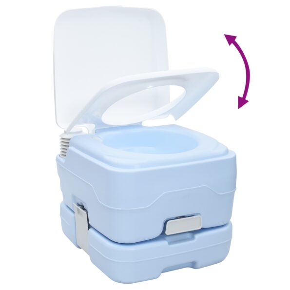 vidaXL Kempingové WC Svetlomodrá a biela 41,5 x 36,5 x 30 cm – Obrázok 9