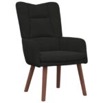 vidaXL kreslo Čierna 63 x 67 x 94 cm Zamat – Obrázok 2