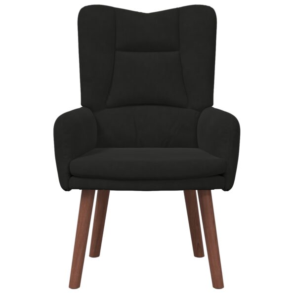 vidaXL kreslo Čierna 63 x 67 x 94 cm Zamat – Obrázok 4
