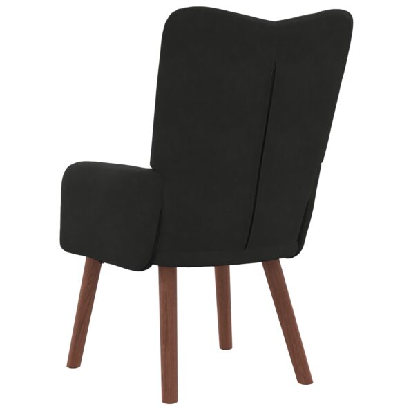 vidaXL kreslo Čierna 63 x 67 x 94 cm Zamat – Obrázok 6