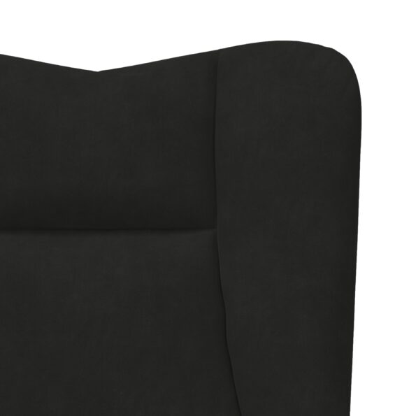 vidaXL kreslo Čierna 63 x 67 x 94 cm Zamat – Obrázok 7
