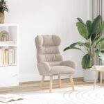 vidaXL Relaxačné kreslo svetlosivá kučeravá vlna