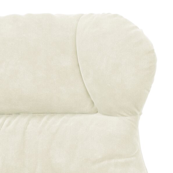 42001895_7.jpg vidaXL Relaxačné kreslo v krémovej velúrovej látke – Obrázok 7