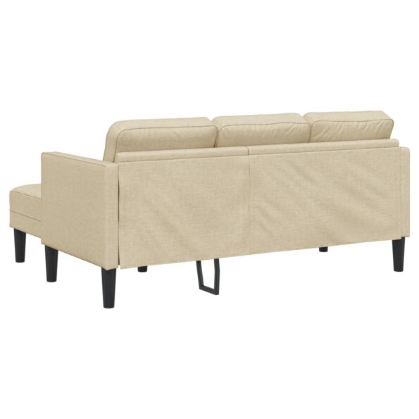 42001919_4.jpg vidaXL 3-miestny rohový gauč krémový 160 cm tkanina – Obrázok 4