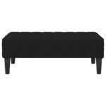 vidaXL Čalúnená lavica Čierna 113x57x39 cm Velvet – Obrázok 4
