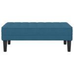 vidaXL Lavica Modrá 113x57x39 cm Velvet – Obrázok 4