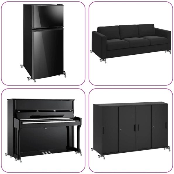 vidaXL Nábytkové kolieska 4 ks 16x14,5x5,5 cm oceľ 180 kg – Obrázok 6