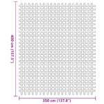 vidaXL Koberec do stanu Antracit 400 × 350 cm Polyester – Obrázok 7