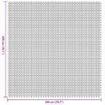 vidaXL Stanová Podlaha Modrá 2x2 m – Obrázok 7