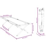 vidaXL Skládacie slnečné lehátko s prenosnou taškou Amy Yellow 600D Oxford Fabric – Obrázok 11