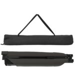 vidaXL Sklápacia slnečná posteľ s taškou Čierna 600D Oxford tkanina – Obrázok 4