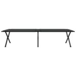 vidaXL Sklápacia slnečná posteľ s taškou Čierna 600D Oxford tkanina – Obrázok 5