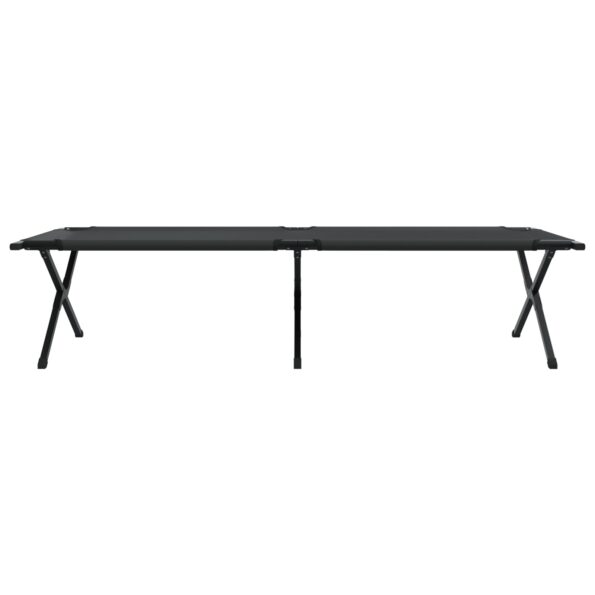 vidaXL Sklápacia slnečná posteľ s taškou Čierna 600D Oxford tkanina – Obrázok 5