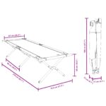 vidaXL Sklápacie slnečné lehátka 2 ks s taškou Čierne 600D Oxford Textílie – Obrázok 10