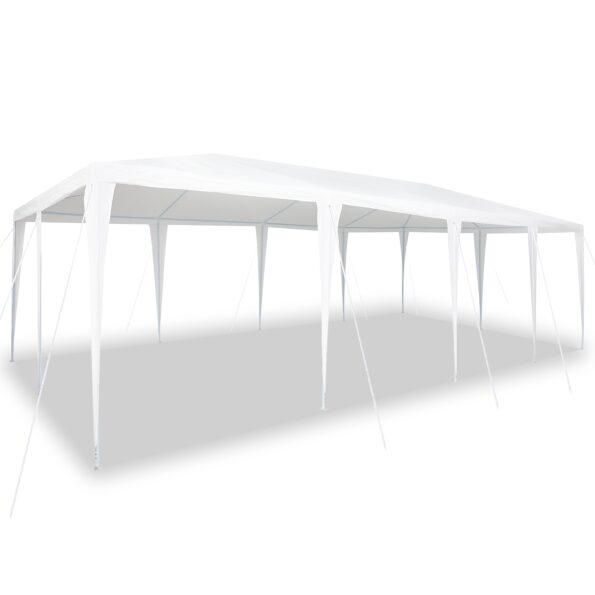 vidaXL Party stan Biela 8x4 m PE – Obrázok 3