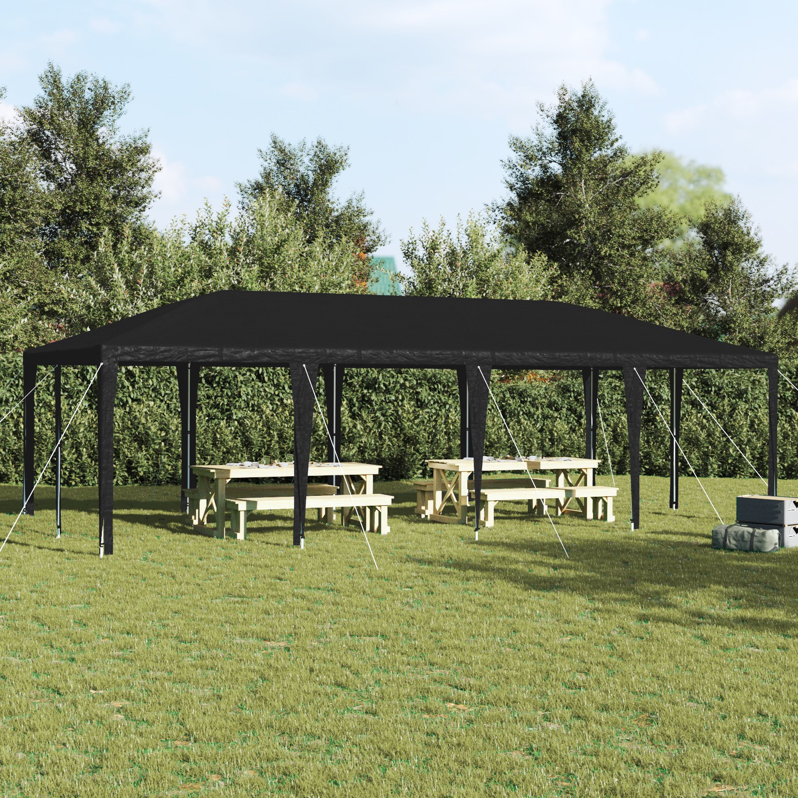 42003439_1.jpg vidaXL Párty stan Antracit 800 x 400 x 266 cm Polyetylén a oceľ – Obrázok 1