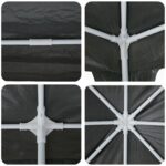 vidaXL Párty stan Antracit 800 x 400 x 266 cm Polyetylén a oceľ – Obrázok 6