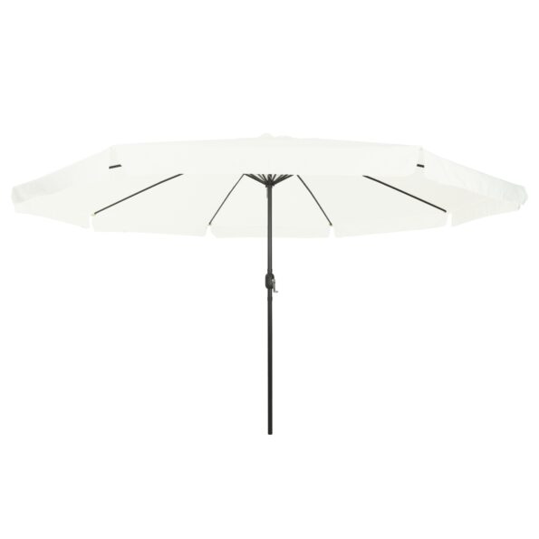 vidaXL Záhradný slnečník priemer 395x245 cm piesková biela – Obrázok 3