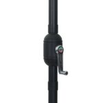 vidaXL Záhradný slnečník ø395x245 cm Azúrová modrá – Obrázok 5