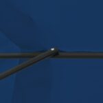 vidaXL Záhradný slnečník ø395x245 cm Azúrová modrá – Obrázok 6