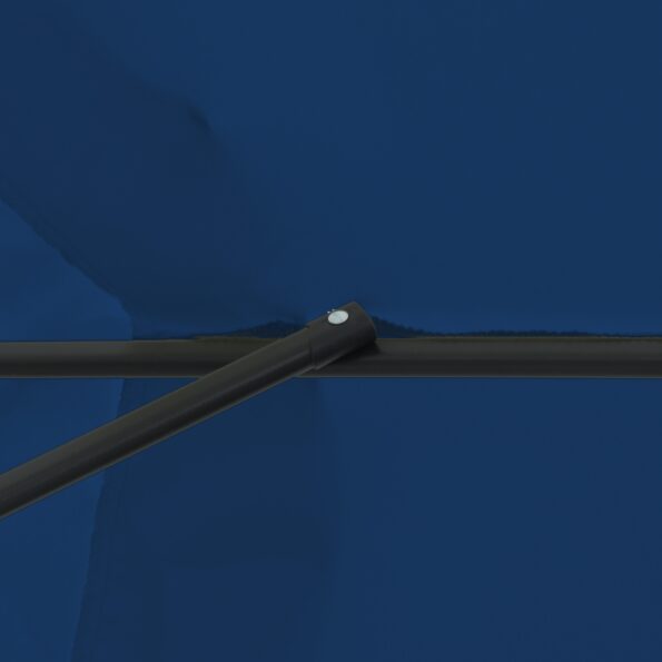 vidaXL Záhradný slnečník ø395x245 cm Azúrová modrá – Obrázok 6