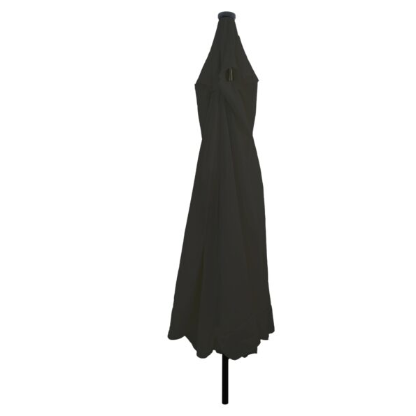 42003650_2.jpg vidaXL Záhradný slnečník s LED svetlami ø395x245 cm, čierny – Obrázok 2