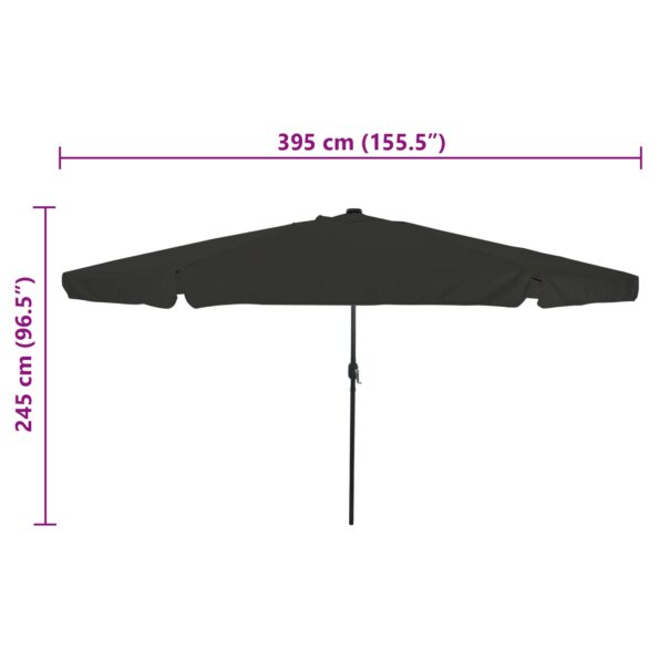 42003650_8.jpg vidaXL Záhradný slnečník s LED svetlami ø395x245 cm, čierny – Obrázok 8