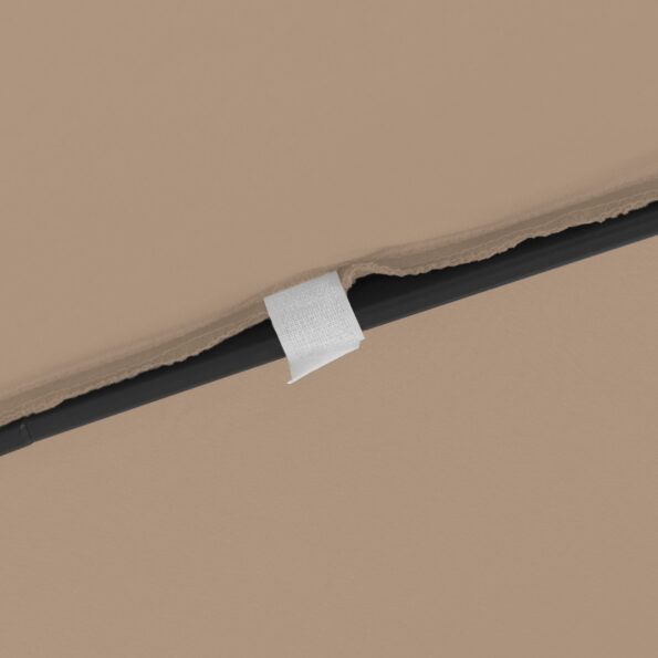 vidaXL Štvorcový záhradný slnečník 295x245 cm Taupe – Obrázok 6