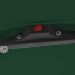 vidaXL Štvorcový záhradný slnečník s LED osvetlením 295x245 cm Zelený – Obrázok 7