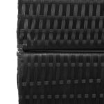 vidaXL Predelenie miestnosti 4 panely skladacie čierne 195x180 cm poly ratan – Obrázok 6