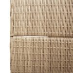 vidaXL Záložník 6 panelov skladací Béžový 294x180 cm Poly Rattan – Obrázok 6