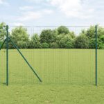 vidaXL Euro plot Zelený 1.6x10 m oceľ