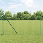 vidaXL Euro plot Zelený 1.5x10 m Oceľ