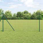 vidaXL Euro plot Zelený 1,4x10 m Oceľ