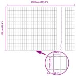 vidaXL Euro plot Zelený 1x25 m Oceľ – Obrázok 8