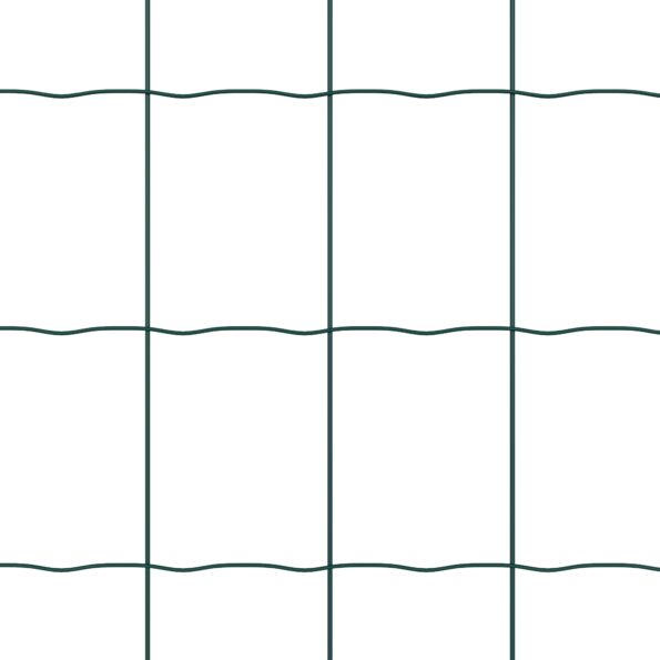 vidaXL Euro plot zelený 1.2x25 m PVC potiahnuté železo – Obrázok 6