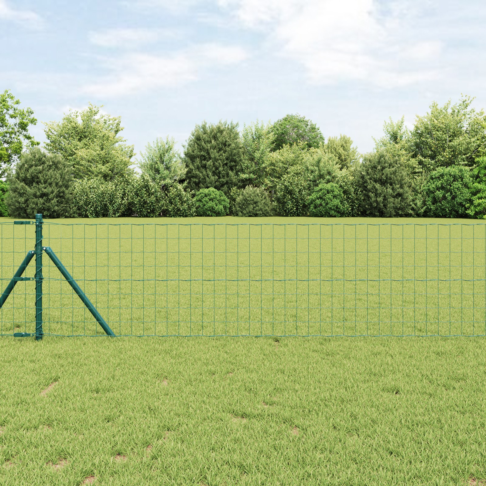 42004466_1.jpg vidaXL Euro plot Zelená 0,4 x 50 m Železo potiahnuté PVC – Obrázok 1
