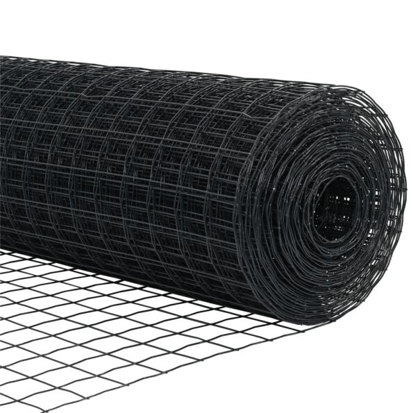 vidaXL Euro plot Sivá 0,8 x 10 m Železo potiahnuté PVC – Obrázok 7