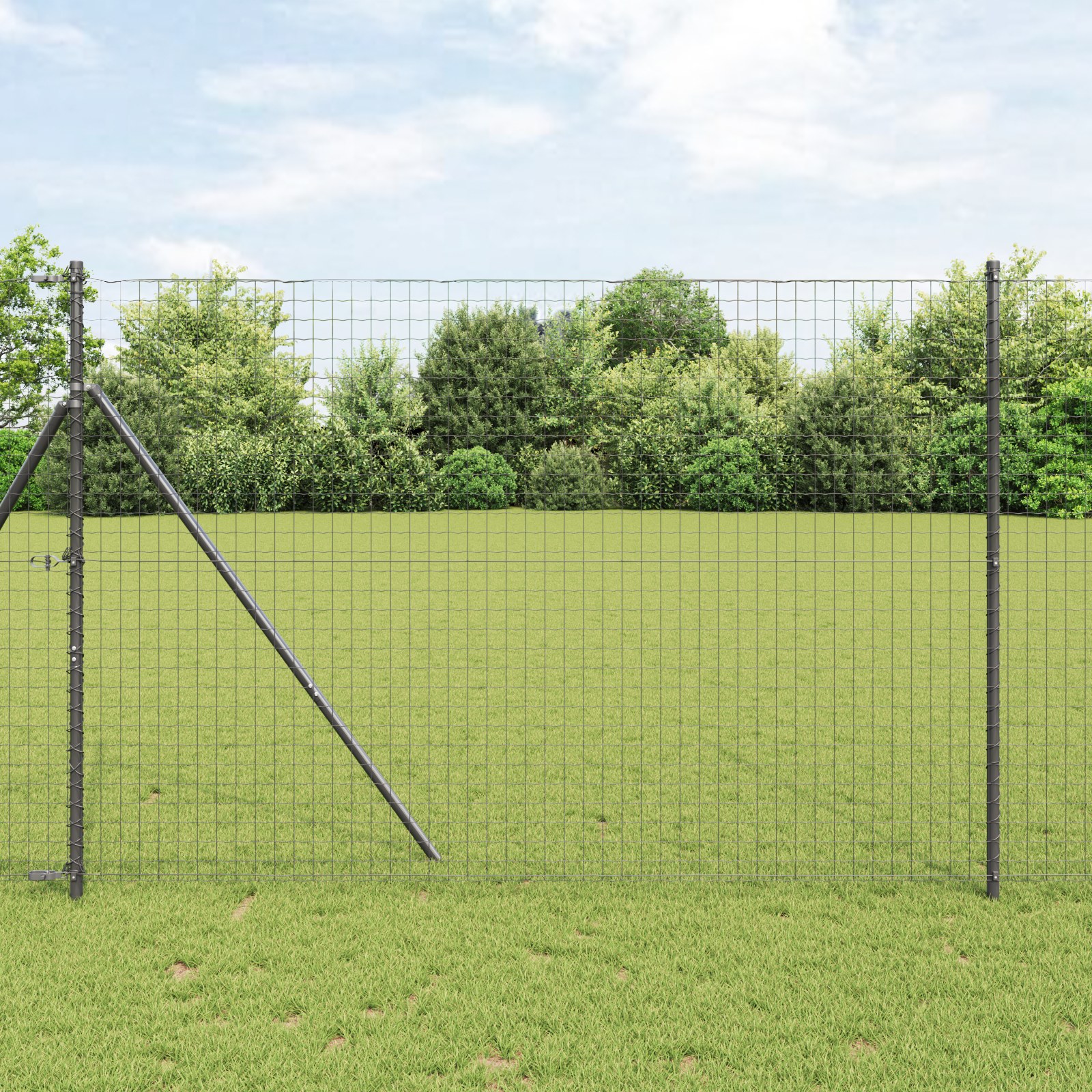 42004481_1.jpg vidaXL Euro plot Sivá 1,6 x 10 m Železo potiahnuté PVC – Obrázok 1